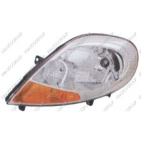 Optica Izq H4 Electr.-C/Piloto  Ambar-C/Motor