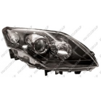 Optica Dcha H7+h7 Electrica-Con Motor-Negra