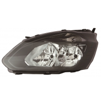 Ford Transit Custom 13-*Faro Izq Con Regulacion Electrica Con Motor Interior Negro H7/H15