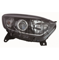 Renault Captur 13-*Faro Dch Con Regulacion Manual/Electrica Con Motor Interior Oscuro H1/H1
