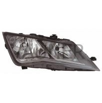 Seat Leon 12-*Faro Dch Con Regulacion Electrica Con Motor Interior Negro H7/H7