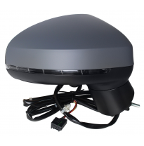 Audi A1 15-*Retrovisor Dch Electrico Para Pintar Convexo Calefactado Con Piloto 6 Pin