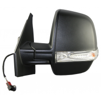 Fiat Doblo 10-/Combo 12-*Retrovisor Izq Manual Con Piloto Convexo Negro(2 Cristales)