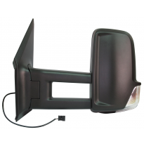 Mercedes Sprinter/Lt/Crafter 09-*Retrovisor Izq Electrico(Termico)Con Piloto Convexo(Brazo Largo)6pin