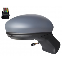 Renault Captur 2019.12- *  Retrovisor Dch Electrico Termico Negro Asferico Con Piloto Con Sensor De Temperatura 9pin