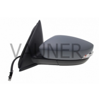 Skoda Fabia 15-*Retrovisor Dch Electrico Calefactado Para Pintar Convexo Con Piloto 6 Pin