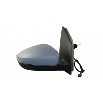 Vw Polo 09-*Retrovisor Dch Manual Con Piloto  Para Pintar Convexo Conector Rectangular