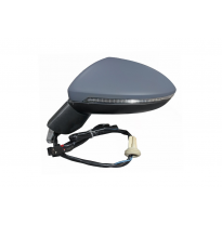 Vw Golf Vii Sw 14-*Retrovisor Izq Electrico Calefactado Abatible Electricamente Con Piloto Luz De Cortesia  Para Pintar Asferico