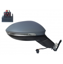 VW GOLF VIII 2019.07-*RETROVISOR DCH ELECTRICO TERMICO CONVEXO CON PILOTO 6PIN