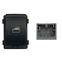 Audi A4/A5/Exeo 04-*Boton Elevalunas Delanter. Dch + Trasero Dch/Izq(Negro/Blanco)4pin