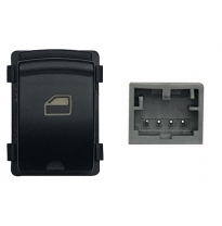 Audi A3/A6/Q7 03-*Boton Elevalunas Delanter. Dch + Traser. Dch/Izq (Negro/Blanco) 4pin