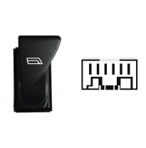 IVECO DAILY 00-*BOTON INTERRUPTOR DELANTERO IZQ(ELEVALUNAS DELANTERO DCH)6PIN