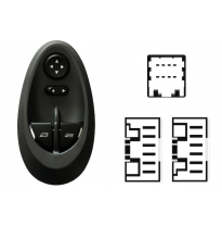 IVECO DAILY 00-*INTERRUPTOR PUERTA DELANTERA IZQ + ESPEJOS ELECTRICOS (2 BOTONES) 20PIN