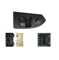 Fiat Ducato/Jum/Box 02-*Interruptor Completo Puerta Delanter. Izq+ Retrovisor (2 Botones)24pin