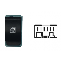 FIAT IDEA 2003.12-*BOTON INTERRUPTOR DELANTERO IZQ(ELEVALUNAS DELANTERO IZQ)5PIN FICHA BLANCA