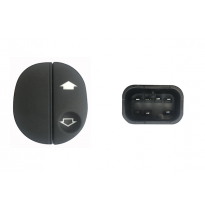 Ford Fiesta/Fusion 96/99/02/05-*Boton Elevalunas Delantero Dch(Sin Logo Elevalunas) 6pin