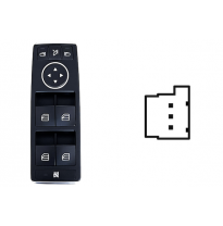 MERCEDES A/B/CLA W176 2012.06-*BOTONERA PUERTA DELANTERA IZQ(4 BOT)3PIN