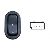 Opel Corsa C 2000.09-*Boton Elevalunas Puerta Delanter. Dch+tr Dch/Izq 4pin