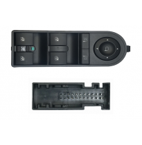 Opel Astra/Zafira 04-*Interruptor Puerta Delanter. Izq+retrovisor (4 Botones) 18pin