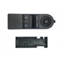 Opel Astra/Zafira 04-*Interruptor Puerta Delanter. Izq+retrovisor (2 Botones) 14pin