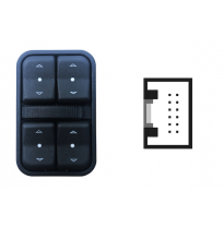 Opel Meriva a 2003.05-*Interruptor Puerta Delanter. Izq(4 Botones)12pin