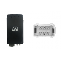 Renault Megane 02-*Boton Elevalunas Traser. Dch/Izq 6pin(Conector Blanco)