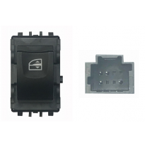 Renault Meg/Scenic 08-*Boton Elevalunas Puerta Trasera Dch/Izq Con Sistema Confort 4pin(Conector Negro)
