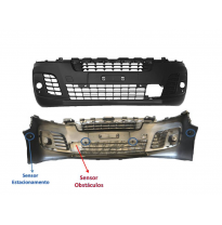 Citroen Jumpy/Exp 16-*Paragolpes Delantero Negro(Con Agujeros Para Antniebla + 4 Agujeros Sensor + Agujeros Sensor Obstaculo)