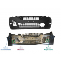 Citroen Jumpy/Exp 16-*Paragolpes Delantero Negro(Con Agujeros Para Antniebla + 6 Agujeros Sensor + Agujeros Sensor Obstaculo)