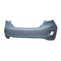 Ford Fiesta 17-*Paragolpes Trasero Para Pintar(Con 4 Agujeros Sensor)