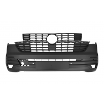 VW TRANSPORTER T6.1 2019.07-*PARAGOLPES DELANTERO NEGRO CON REJILLA SUPERIOR CON AGUJERO SENSOR