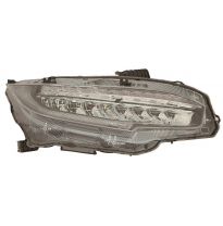 Honda Civic 17-*Faro Izq Con Regulacion Electrica Con Motor Interior Negro (Led)