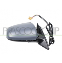 Retrovisor Izquierdo-Electrico-Termico-Imprimado-Abatible Electricamente-Con Memoria-Asferico/Cromado-16h14p