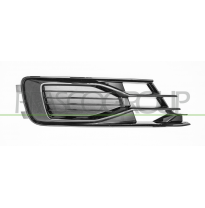 REJILLA DERECHA PARAGOLPES-NEGRO BRILLANTE-SIN AGUJERO ANTINIEBLA