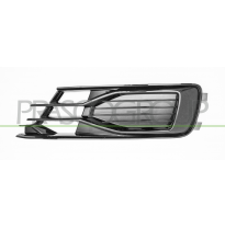 REJILLA IZQUIERDA PARAGOLPES-NEGRO BRILLANTE-SIN AGUJERO ANTINIEBLA