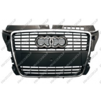 Audi A3 09&gt; Rejilla Negra Con Moldura Cromada (Con Portamatricula) Audi A3 2009-&gt;