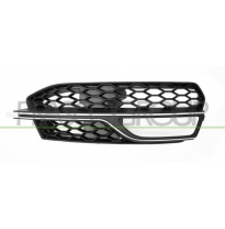 REJILLA DERECHA PARAGOLPES DELANTERO-CON AGUJERO ANTINIEBLA-CON MOLDURA PLATA-ABIERTA MOD. S3