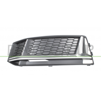 REJILLA IZQUIERDA PARAGOLPES DELANTERO CON MOLDURA PLATA (MOD.S-LINE)