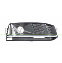 REJILLA DERECHA PARAGOLPES DELANTERO-CON AGUJERO ANTINIEBLA-CON MOLDURA PLATA (MOD.S-LINE)