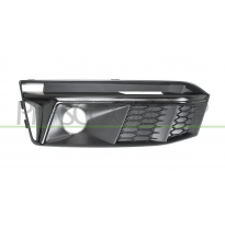 REJILLA IZQUIERDA PARAGOLPES-NEGRA-CON AGUJEROS ANTINIEBLA-CON MOLDURA NEGRA BRILLANTE