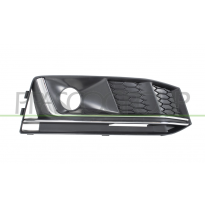 REJILLA DERECHA PARAGOLPES-NEGRA-CON AGUJEROS ANTINIEBLA-CON MOLDURA CROMADA (MOD.S-LINE)