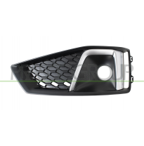 REJILLA DERECHA PARAGOLPES DELANTERO-CON AGUJERO ANTINIEBLA-CON MOLDURA PLATA (MOD.S-LINE)