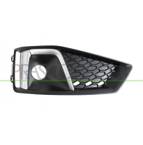 REJILLA IZQUIERDA PARAGOLPES DELANTERO-CON AGUJERO ANTINIEBLA-CON MOLDURA PLATA (MOD.S-LINE)