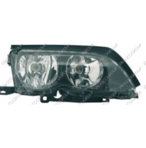 Bmw E46 2p 01-*Faro Dch Con Regulacion Electrica H7/H7(Interior Oscuro)