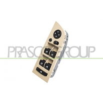 INTERRUPTOR ELEVALUNAS BEIGE-4 INTERRUPTORES-ELEVALUNAS PORTA DELANTERA IZQUIERDA-CON FUNCION ESPEJO ABATIBLE-18 PINES