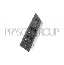 Interruptor Elevalunas Negro - 4 Interruptores Elevalunas Puerta Delantera Izda -Con Tapa- Con Funcion Espejos Abatibles