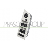 INTERRUPTOR ELEVALUNAS GRIS-4 INTERRUPTORES-ELEVALUNAS PORTA DELANTERA IZQUIERDA-CON TAPA-SIN FUNCION ESPEJO ABATIBLE-18 PINES