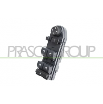 INTERRUPTOR ELEVALUNAS NEGRO-4 INTERRUPTORES-ELEVALUNAS PORTA DELANTERA IZQUIERDA-CON FUNCION ESPEJO ABATIBLE-4 PINES