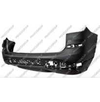 Paragolpes Trasero-Imprimado-Con Agujeros Sensores Aparcamiento+soportes-Con Escape Doble Izquierdo Bmw X3 2014-&gt;