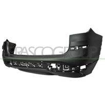 PARAGOLPES TRASERO-IMPRIMADO-CON AGUJEROS MOLDURA-CON ESCAPE DOBLE IZQUIERDO MOD. X-LINE